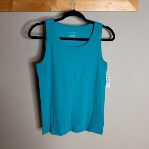 NWT Talbots Women's Teal Tank Top